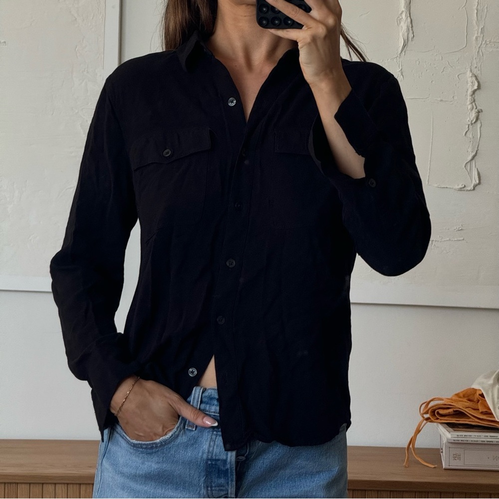 Talula black button down